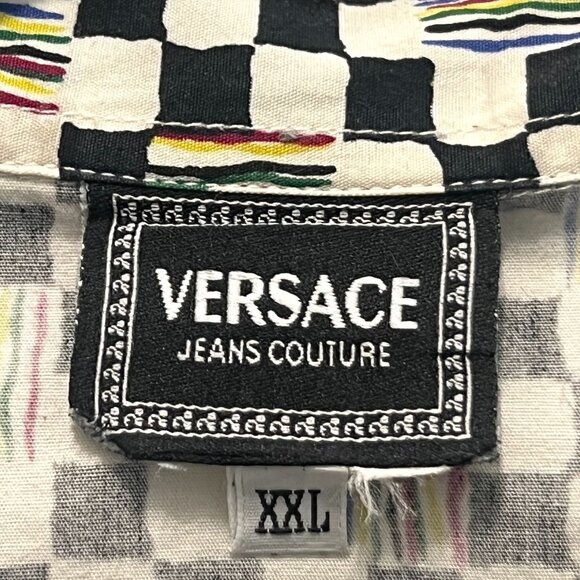 Vintage Versace Jeans Couture Button Down Shirt - Men's XXL - Picture 6 of 8